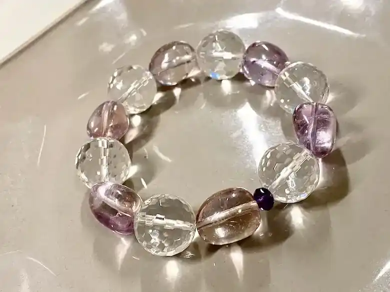 大粒カット水晶＊アメトリンナゲット