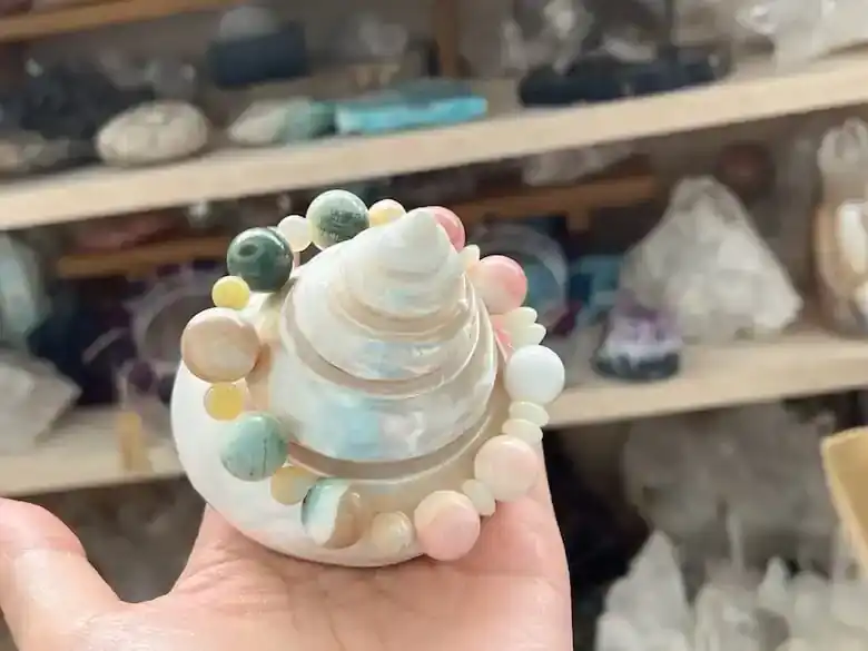 夜光貝＊クィーンコンクシェルデザインブレスレット